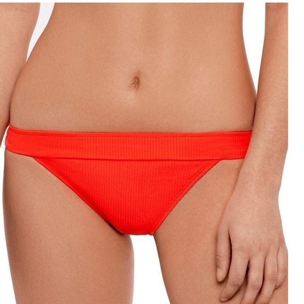 Juniors NWT So Banded Hipster Swim Bottoms in Bright Red XL 15-17